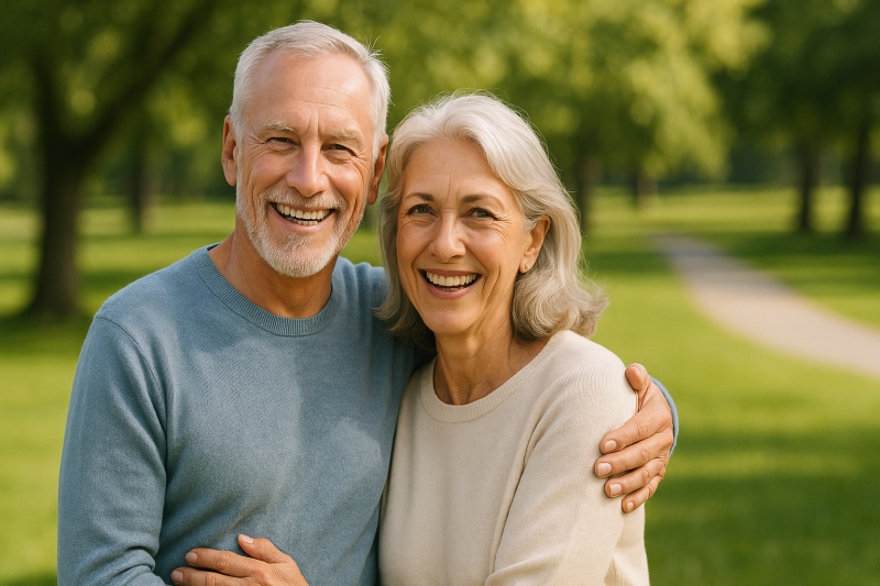 Adultos mayores saludables y vitales